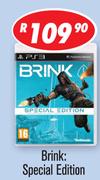 PS3 Brink: Special Edition