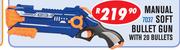 Manual Soft Bullet Gun With 20 Bullets 7037