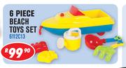6 Piece Beach Toys Set 6112C13