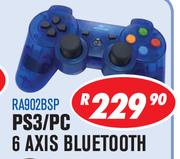 Rippa Game Controllers PS3/PC 6 Axis Bluetooth RA902BSP