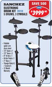 Sanchez Electronic Drum Kit Of 5 DrumsSanchez Electronic Drum Kit Of 5 Drums  