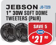 Jebson 1" 30W Soft Dome Tweeters(Pair) JB-T329