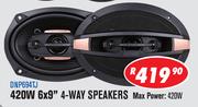 Dixon 420W 6x9" 4 Way Speakers DNP694TJ