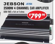 Jebson 2500W 4 Channel Car Amplifier JB7004