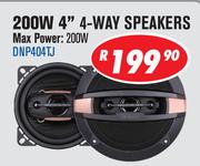 Dixon 200W 4" 4 Way Speakers DNP404TJ