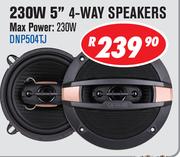 Dixon 230W 5" 4 Way Speakers DNP504TJ