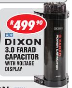 Dixon 3.0 Farad Capacitor With Voltage Display E202