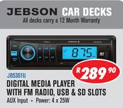 Jebson Digital Media Player With FM Radio, USB & SD Slots JB5361U