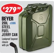 Beyer 20Ltr Steel Fuel Jerry Can JC006