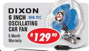Dixon 6 Inch Oscillating Car Fan WIN-111C