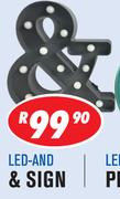 Decorative LED Night Lamp & Sign LED-AND
