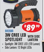 Beyer 3W CREE LED Spotlight  With Side Lantern BR208B