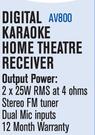 Dixon Digital Karaoke Home Theatre Receiver With USB Slot AV800