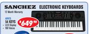 Sanchez 54 Keys Electronic Keyboards ARK15