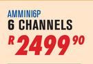 DJ Speakers 6 Channels Powered Mixer AMMINI6P