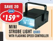 Mini Strobe Light With Flashing Speed Controller QS003