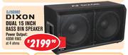 Dixon Dual 15 Inch Bass Bin Speaker DJ15DBB2
