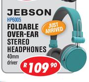 Jebson Foldable Over ear Stereo Headphones 40mm Driver HP6005