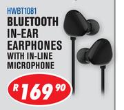 Dixon Bluetooth In Ear Earphones With In Line Microphone HWBT1081