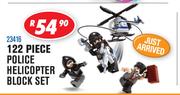 Ausini 122 Piece Police Helicopter Block Set 23416