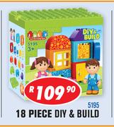 18 Piece Diy & Build Block Sets 5195