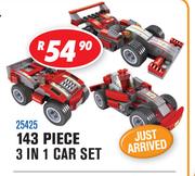 Ausini 143 Piece 3 In 1 Car Set 25425