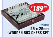 Wooden Box Chess Set 115007M-25 x 25cm