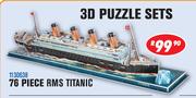 3D 76 Piece RMS Titanic Puzzle Sets 1130638
