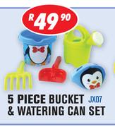 5 Piece Bucket & Watering Can Set JX07