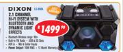 Dixon 2.1 Channel HiFi Systems With Bluetooth & Dynamic Light Effects LG-808A