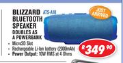 Dixon Portable Blizzard Bluetooth Speaker Doubles AS A Powerbank ATS-A18
