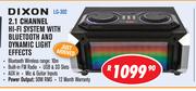 Dixon 2.1 Channel HI Fi Systems With Bluetooth & Dynamic Light Effects LG-302