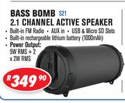 Dixon Bass Bomb 2.1 Channel Active Speaker S21