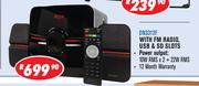 1Dixon 2.1 Channel Multimedia Speaker Systems With Subwoofer & 2 Speakers DN3312F