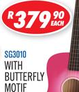 Sanchez 30 Inch 1/4 Size Classical Guitars With Butterfly Motif SG3010-Each