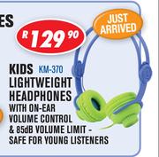 Dixon Discovery Kids Lightweight Headphones With On ear Volume Control KM-370 
