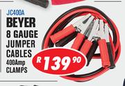 Beyer 8 Gauge Jumper Cables 400Amp Clamps(JC400A)