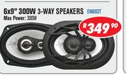 Dixon 6x9" 300W 3-Way Car Speakers(DN693T)