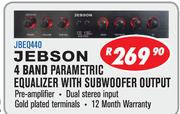 Jebson 4 Band Parametric Equalizer With Subwoofer Output(JBEQ440)