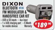 Dixon Bluetooth FM Modulator & Handsfree Car Kit(BT20)