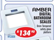 Amber Digital Bathroom Scale RTC3029