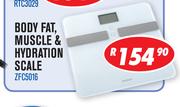 Body Fat, Musicle & Hydration Scale ZFC5016