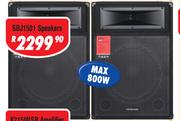 Dixon 15" DJ/PA Speakers (Pair) SDJ1501