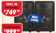 Jebson 8" DJ/PA Speakers (Pair) SH8
