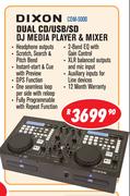 Dixon Dual CD/USB/SD DJ Media Player & Mixer CDM-5000