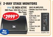 DXN Pro 2 Way Stage Monitors 12 Inch Active CF12A