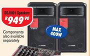 Dixon 10" DJ/PA Speakers (Pair) SDJ1001