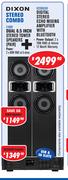 Dixon Dual 6.5" Stereo Tower Speakers Pair Power 2 x 80W RMS At 6ohms E1009