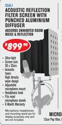 Acoustic Reflection Filter Screen With Punched Aluminium Diffuser SCAL1