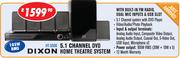 Dixon 5.1 Channel DVD Home Theater System+Built In FM Radio, Dual Mic Inputs & USB Slot HT-S508